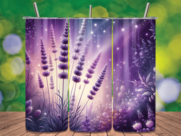 Download Dreamy Purple Lavender 20oz Tumbler Wrap - Purple lavender Collection