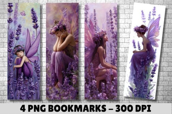 Download Purple Lavender Flower Fairy Bookmark - Purple lavender Collection