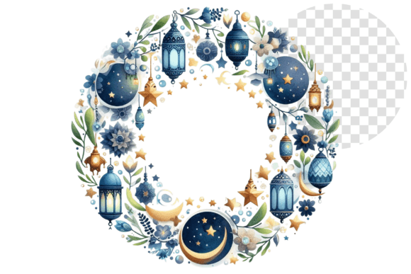 Download EidAura Watercolor Wreath Clipart - Watercolor wreath Collection