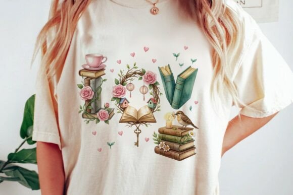 Download Cozy Books Tea Rose Bird Key Wreath Png - Tea rose Collection
