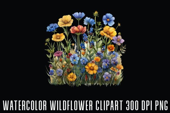 Download Wildflower Watercolor Clipart - Wildflower watercolor clipart Collection