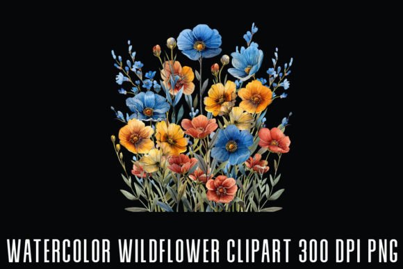 Download Wildflower Watercolor Clipart - Wildflower watercolor clipart Collection