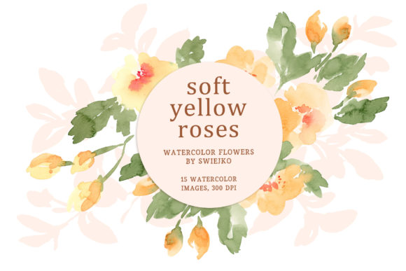 Download Watercolor Tea Roses, Flowers Clipart - Tea rose Collection