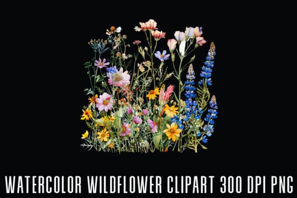 Download Wildflower Watercolor Clipart - Wildflower watercolor clipart Collection