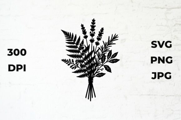 Download Botanical Bouquet Silhouette - Botanical Collection