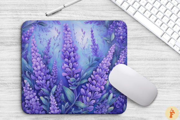 Download Purple Lavender Flowers Art Mouse Pad - Purple lavender Collection