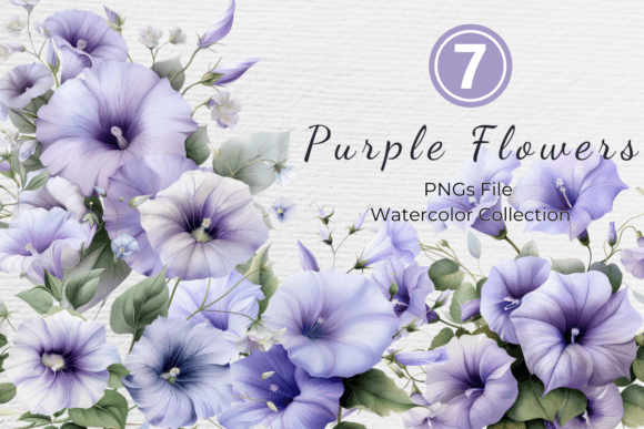 Download Purple Floral Botanical Flower Clipart - Botanical Collection