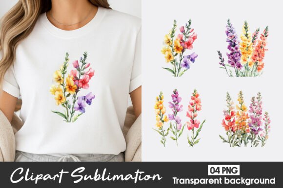Download Colorful Wildflower Watercolor Clipart - Wildflower watercolor clipart Collection