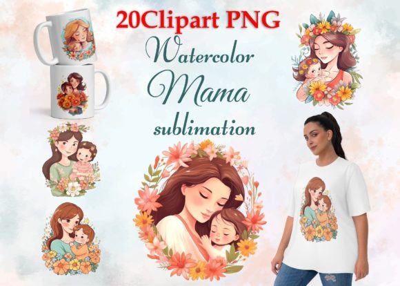 Download Mom Watercolor Clipart Mother's Day Png - Mom watercolor clipart Collection