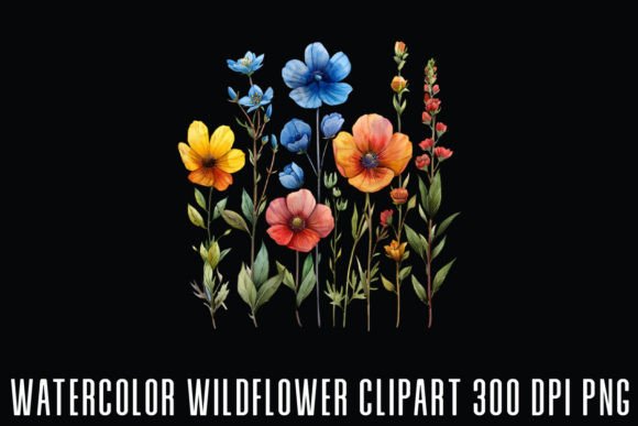 Download Wildflower Watercolor Clipart - Wildflower watercolor clipart Collection